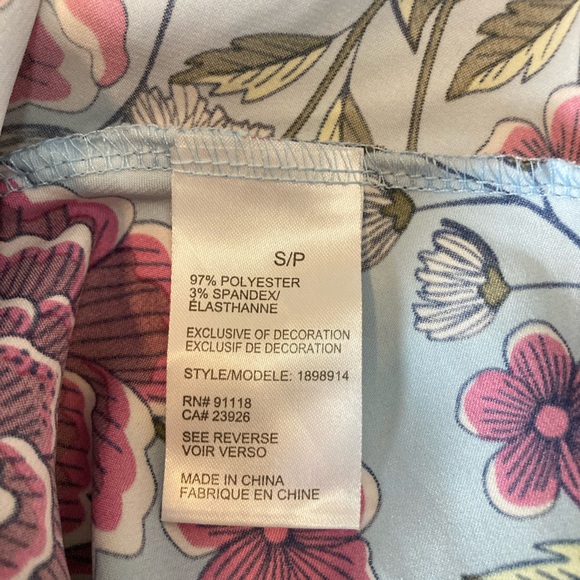 Jones of New York Satin Floral S Pajama Camisole & Short Set Loungewear Sexy. - Picture 6 of 7